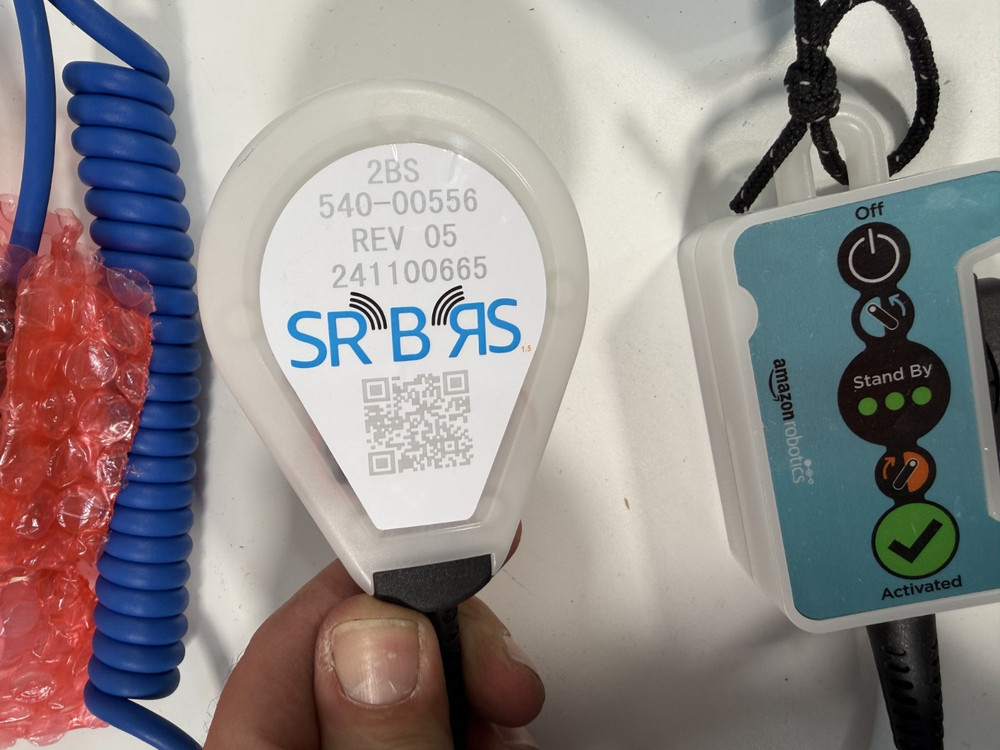 (PAIR OF QTY. 2) Amazon Robotics SRBRS ELF Badge Module and Cable Remote Switch