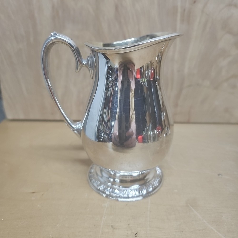 Mid Century Henley Tudor Plate Oneida Community Small Silver Plate Pitcher 4.75"