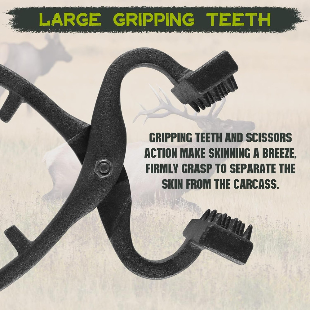 Game Skinning Claw Hide Puller Skinning Tool - Deer Skinner, Butcher Hide Puller