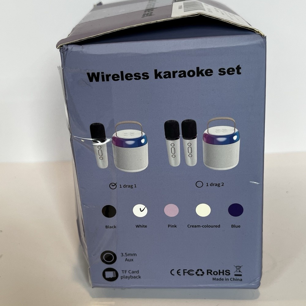 Wireless Karaoke Set Portable Mini Speaker with Wireless Microphone US