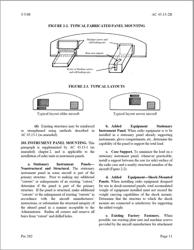 137 page AC 43.13-2B - Methods Techniques Practices - Aircraft Alterations on CD