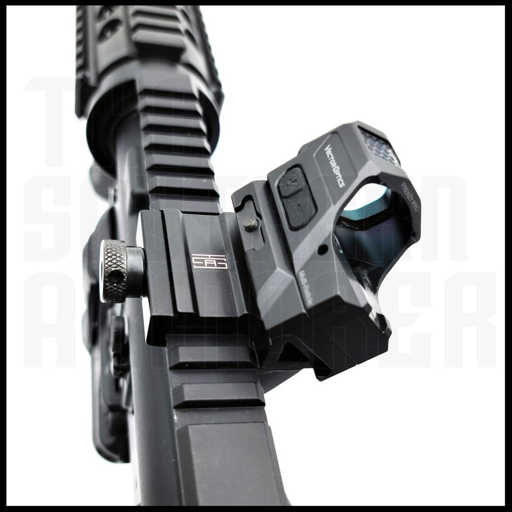 2 PC 45 Degree Offset Picatinny /Weaver Rail Mount Offset Side Rail for Laser