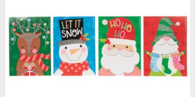 Rhinestone DIY Christmas Card Craft Kit