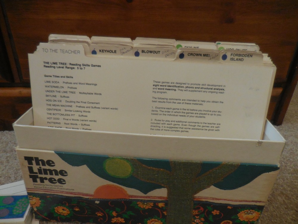 Reading Skills Games Box (Lime Tree, Plum Tree) 1976