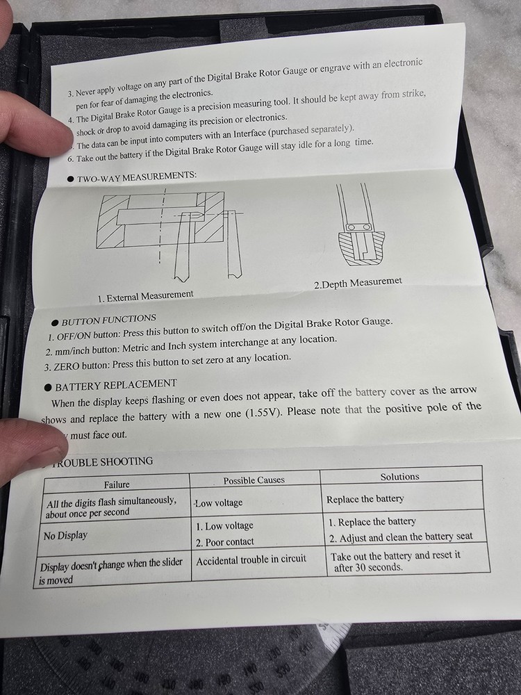 Matco Tools Digital Brake Rotor Guage Set