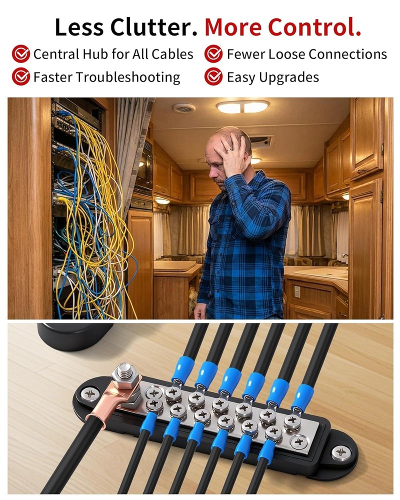 12V 150A Power Distribution Block – Your Essential Bus Bar Solution