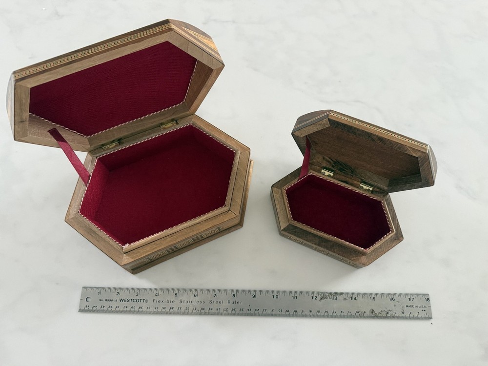 Damascus Syrian Marquetry Mosaic Box Set