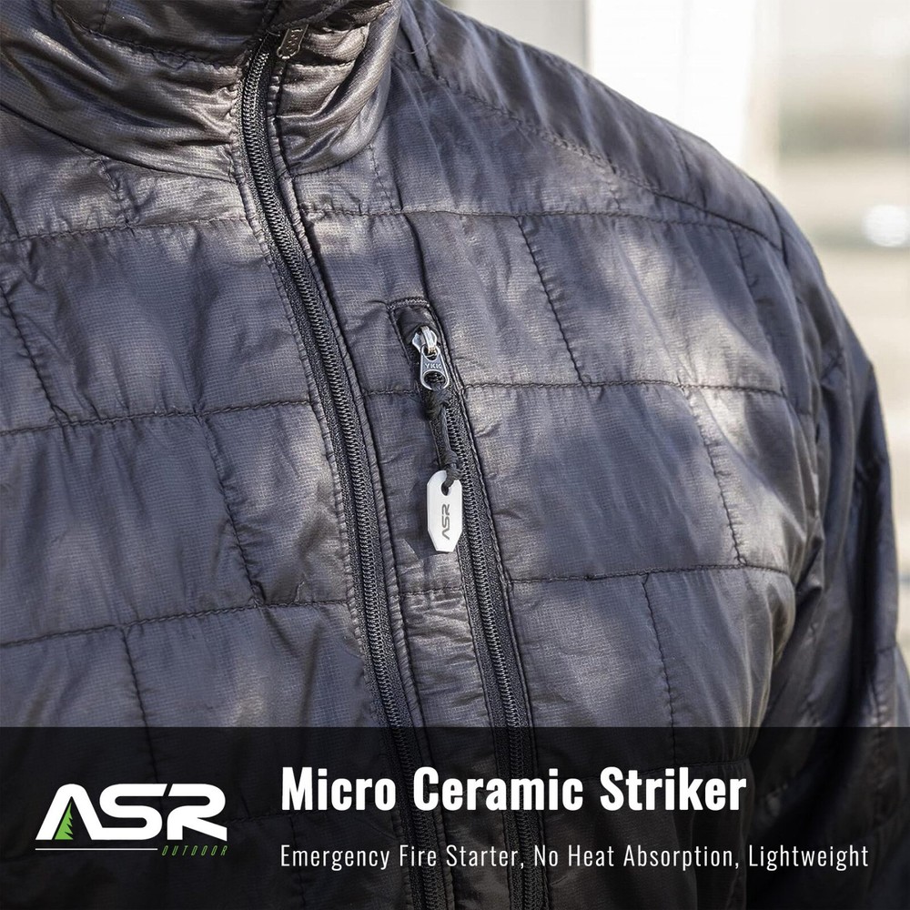 ASR Outdoor 2 Pack Ceramic Micro Striker Scraper Emergency Fire Starter