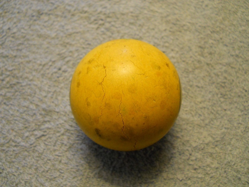 Vintage Clay Billiard Ball- #1
