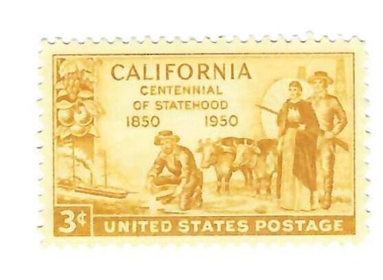 STAMP US SCOTT 997 "Gold Miner & Pioneers" 3 CENT 1950 MNH