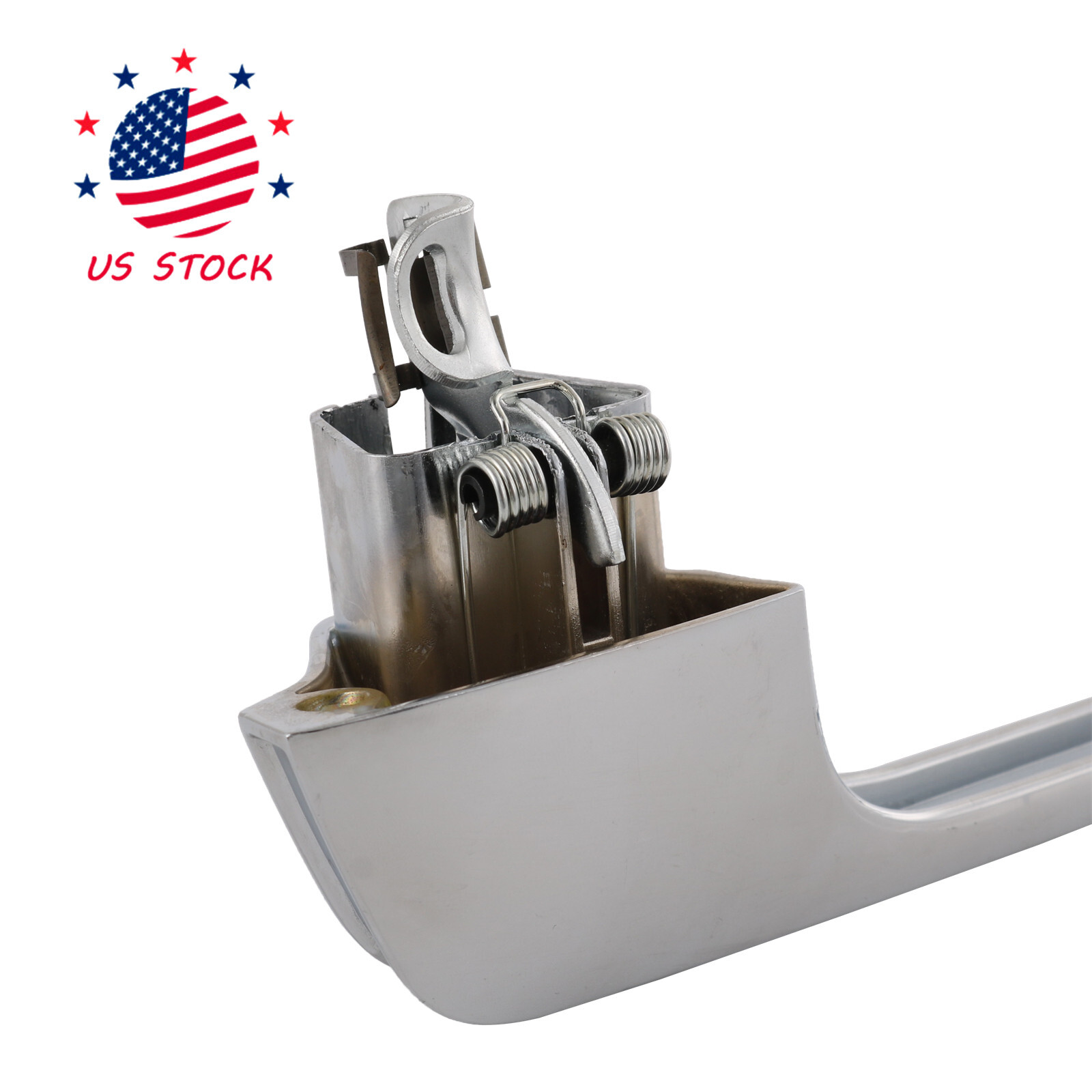 Set 2× Chrome Outer Outside Exterior Door Handle Pair for Chevy GMC Pickup Truck