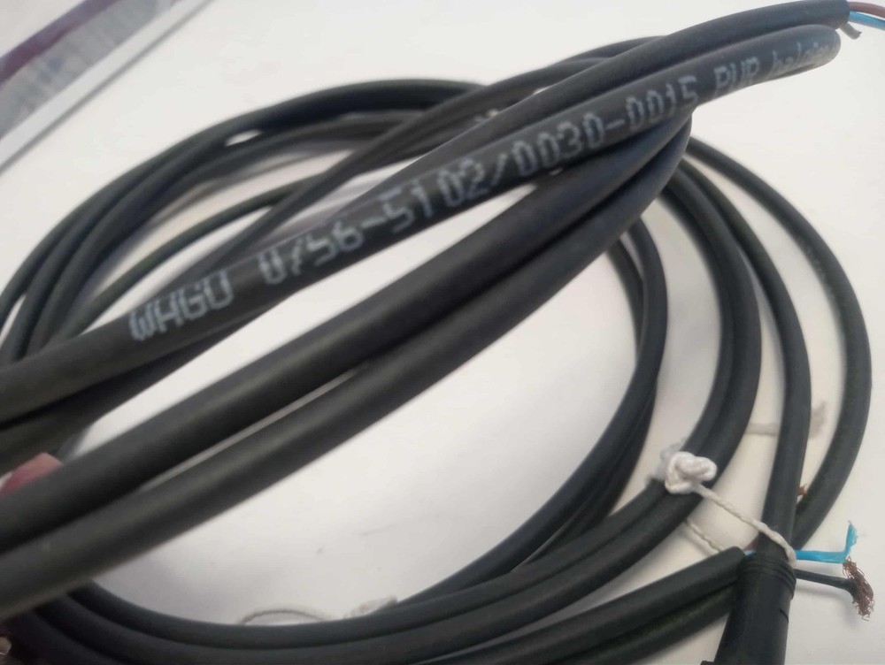 WAGO 756-5102/0030-0015 Sensor/Actuator cable; M8 socket; angled; 3-pole; Lengt