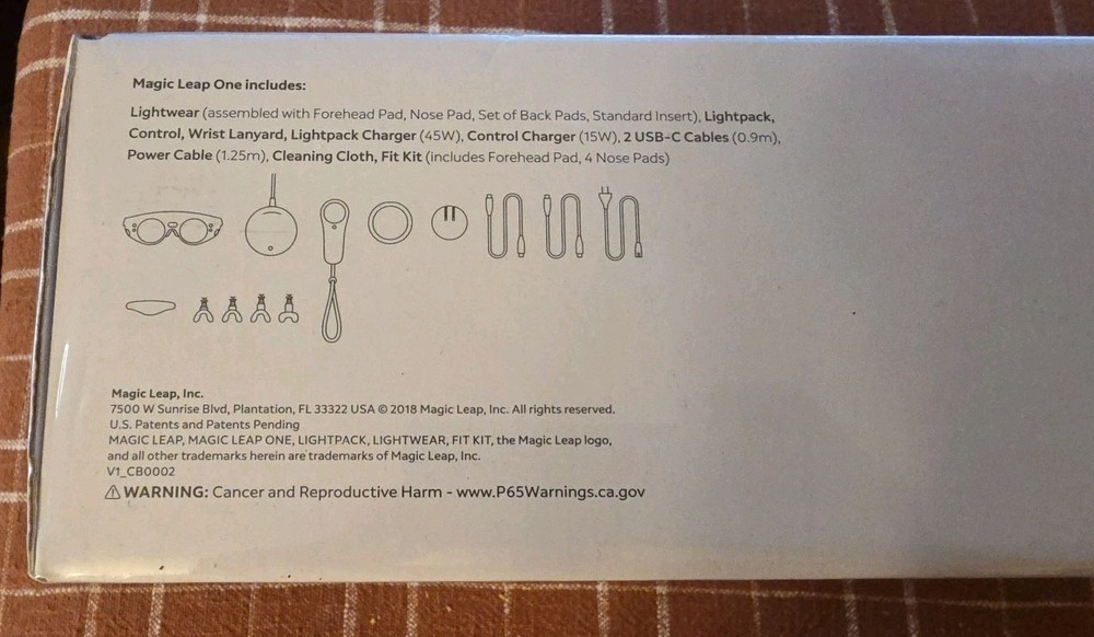 MAGIC LEAP ONE Creator Edition Augmented Reality AR Headset Kit Size 1 M9001