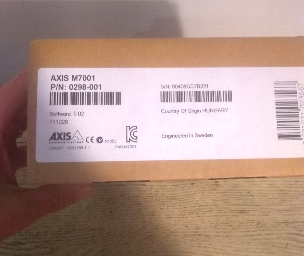 Axis M7001 Video Encoder P/N:0298-001 New in Box