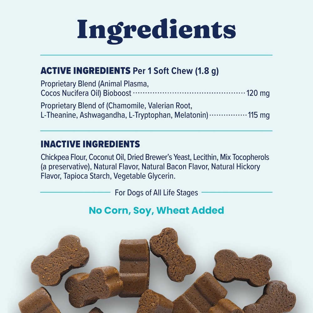 Solid Gold Calming Chews for Dogs - Dog 120 Count, Teal