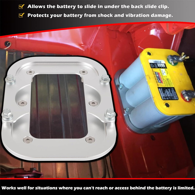 For Optima 34/78 Battery Relocation Tray Bracket Relocation Mount Set