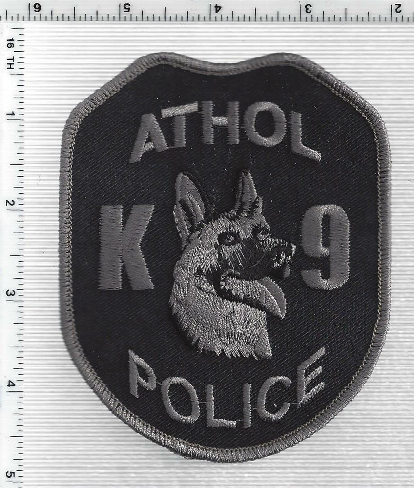 Athol Police K-9 (Massachusetts) 1st Issue Subdued Shoulder Patch
