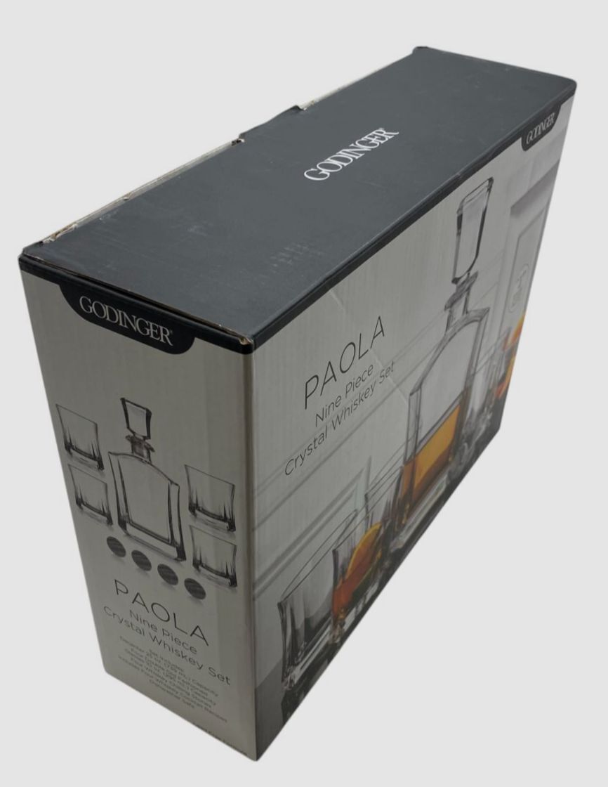 Godinger Clear Paola 5-Piece Whiskey Set