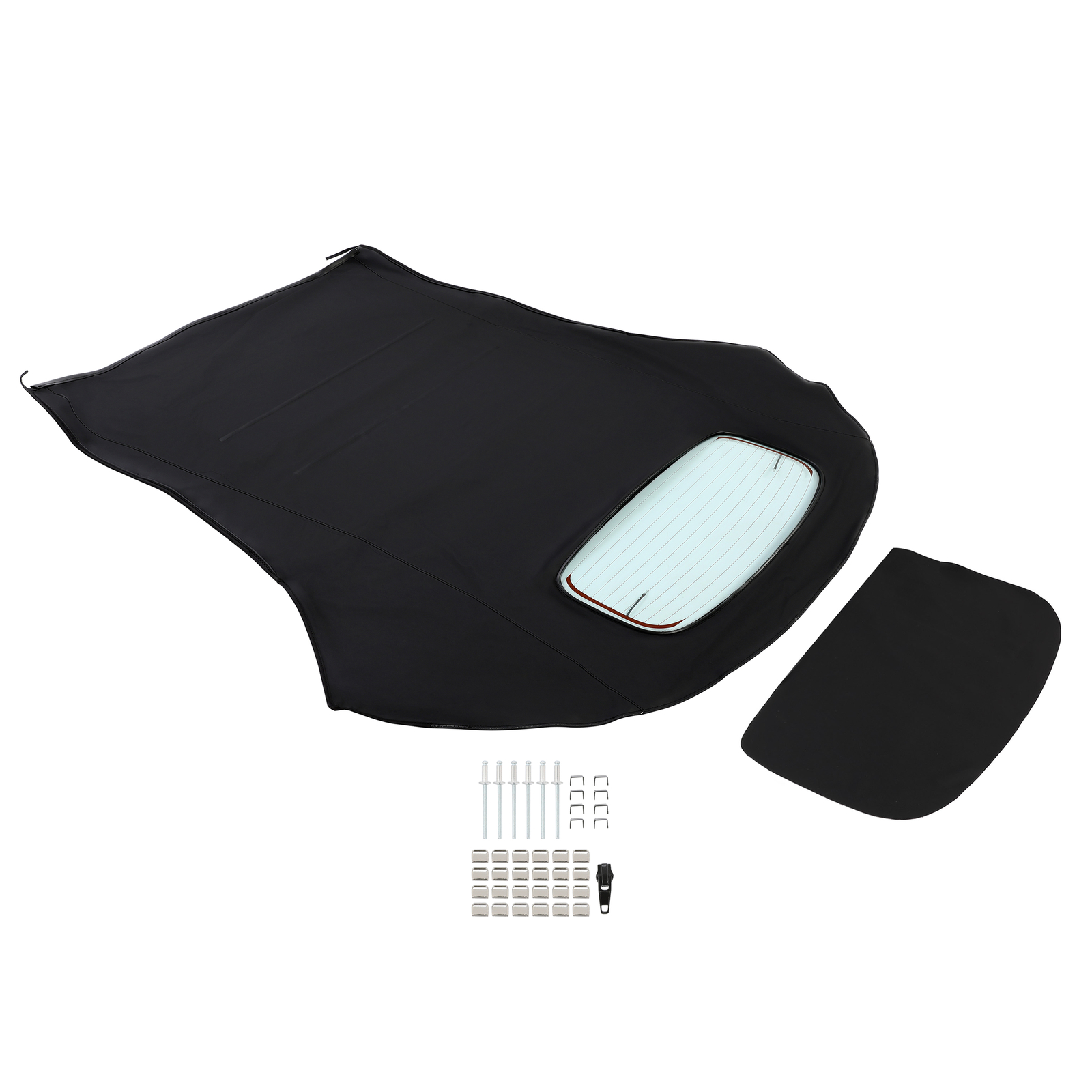 Black Convertible Soft Top Heated Glass Window For Volkswagen Beetle 2003-2010