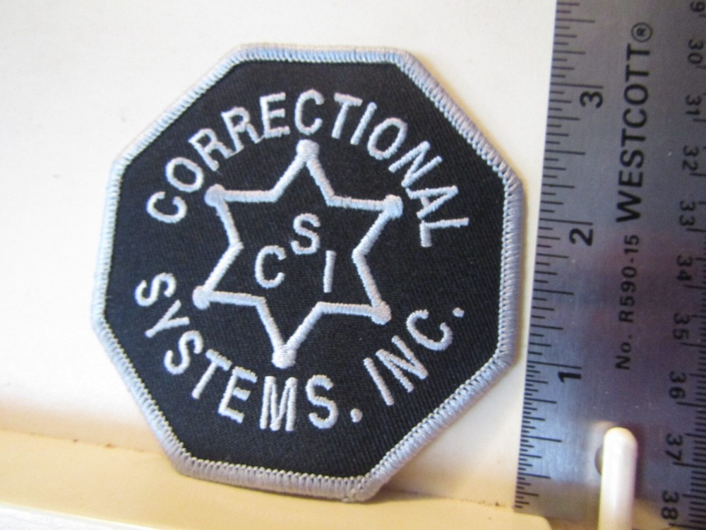 Correctional Systems Inc. CSI patch NOS California Texas prisons security