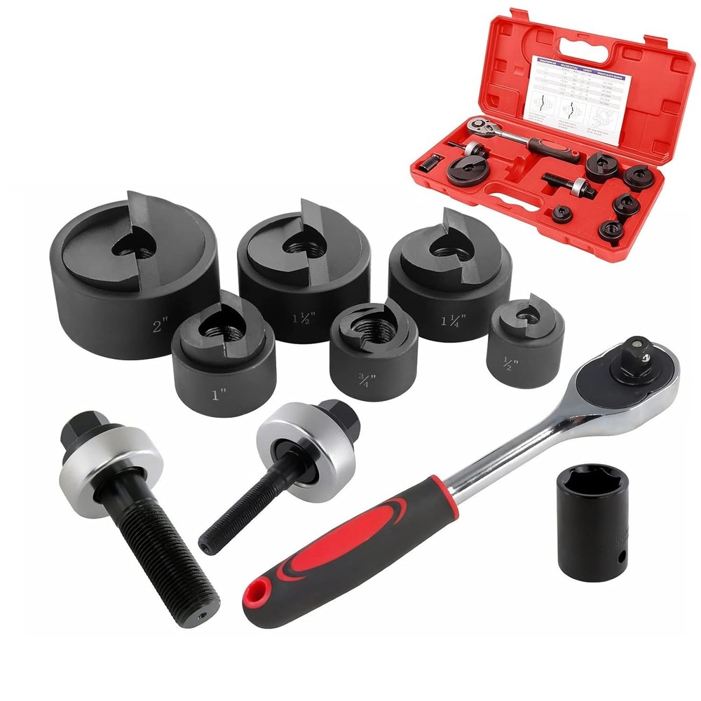 Ratchet Knockout Punch Set 6-Piece Kit