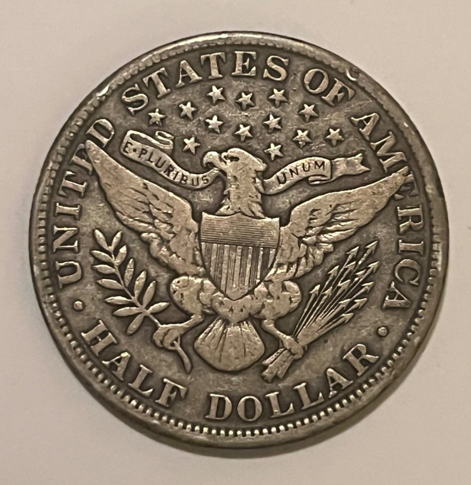 1911 Barber Half Dollar VF