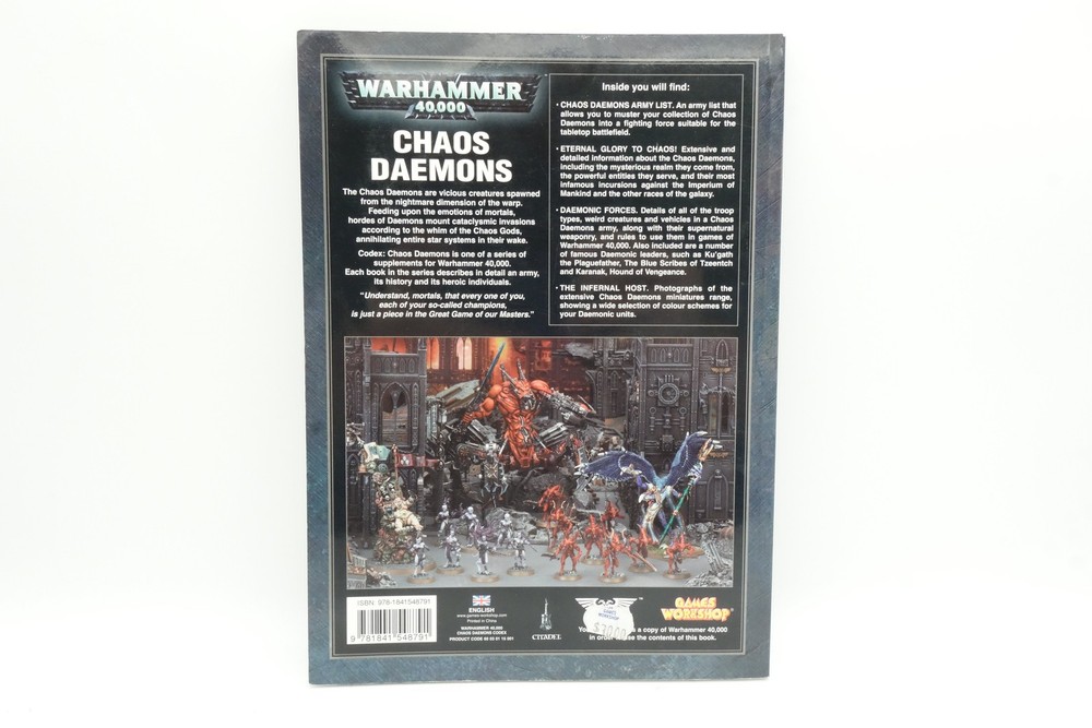 Chaos Daemons Codex 5th Edition [x1] [Warhammer 40K] Fair