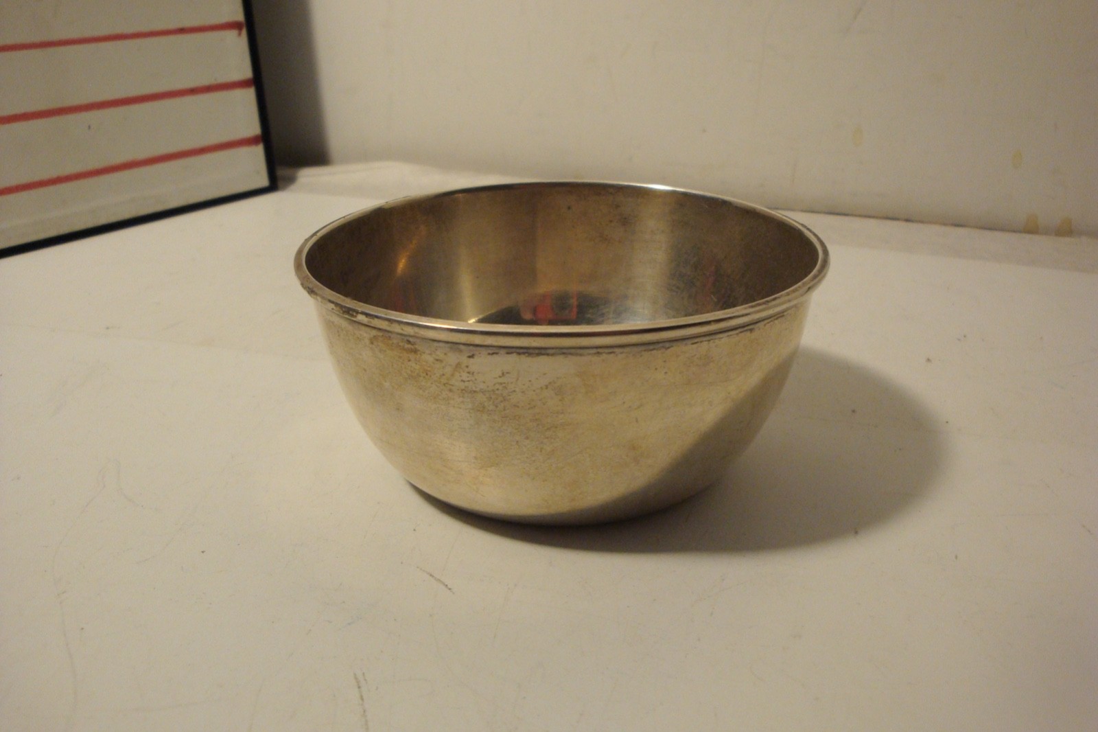Vintage Sterling Silver bowl 109 grams "D" hallmark no monogram
