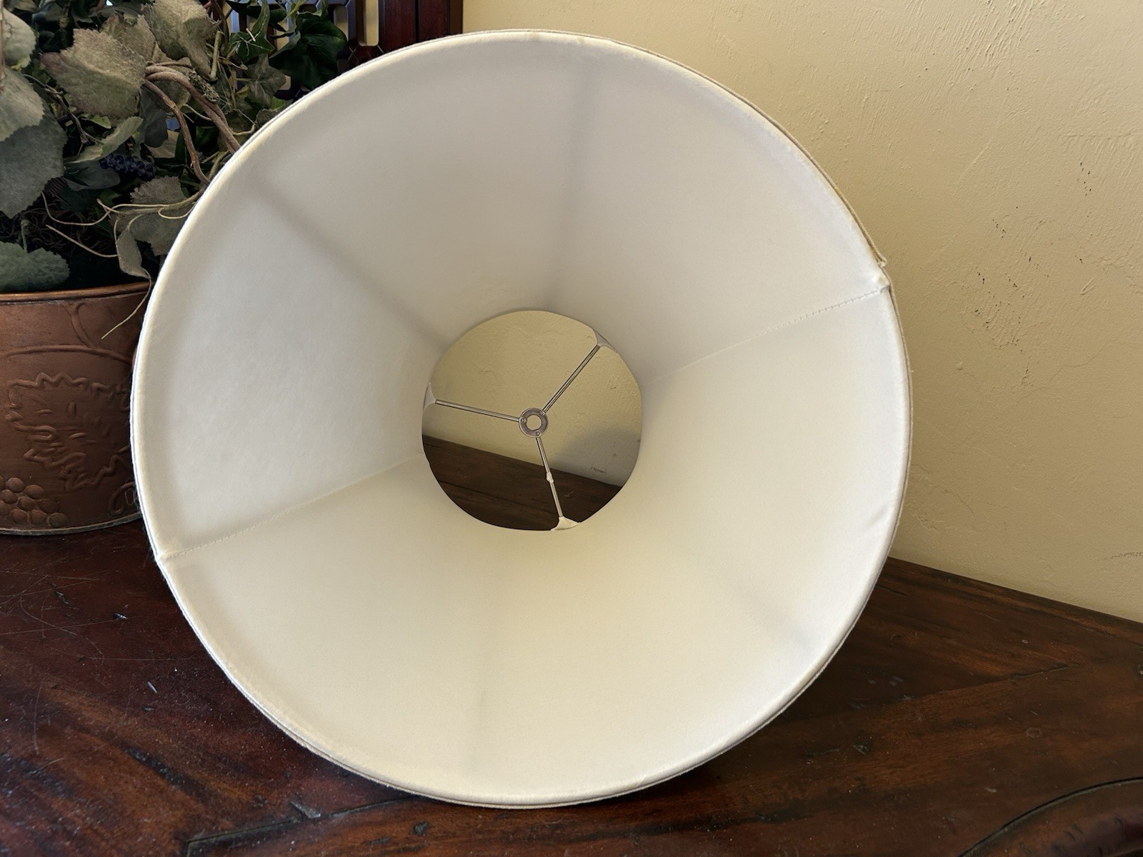 10" tall Linen Bell Shaped Lamp Shade~7" diam top~14" diam base~Sand beige