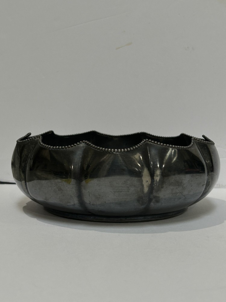 E. G. Webster & Son Quadruple Silver Plate Bowl, Server Antique Initials E.B