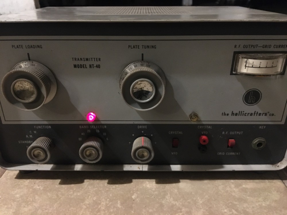 Hallicrafters HT-40 Tube Ham Radio Transmitter Tested Used