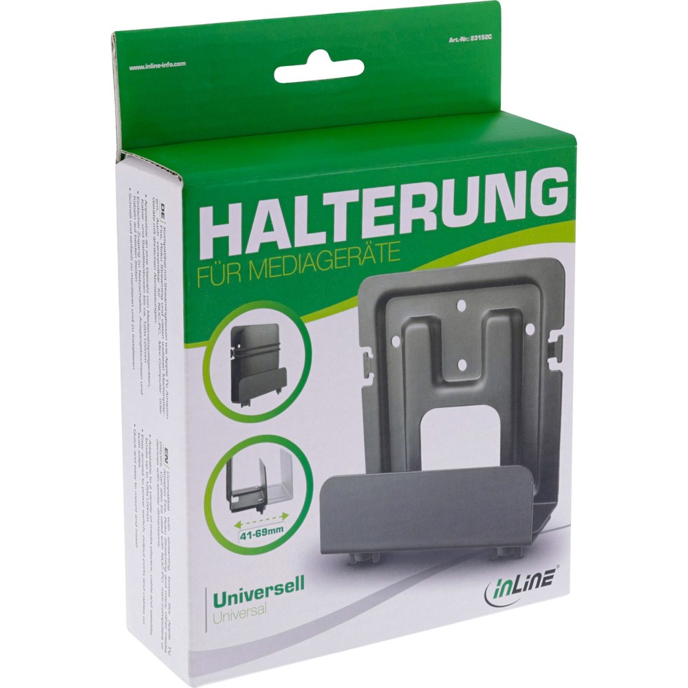 InLine Universal Media Streaming Box Holder 41-69mm Universal 23152C