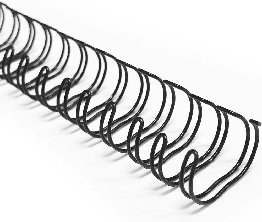Totiyea 100 Pack Double Loop Wire Binding Spines, 1/2 Inch Diameter, 3:1 Pitch,3