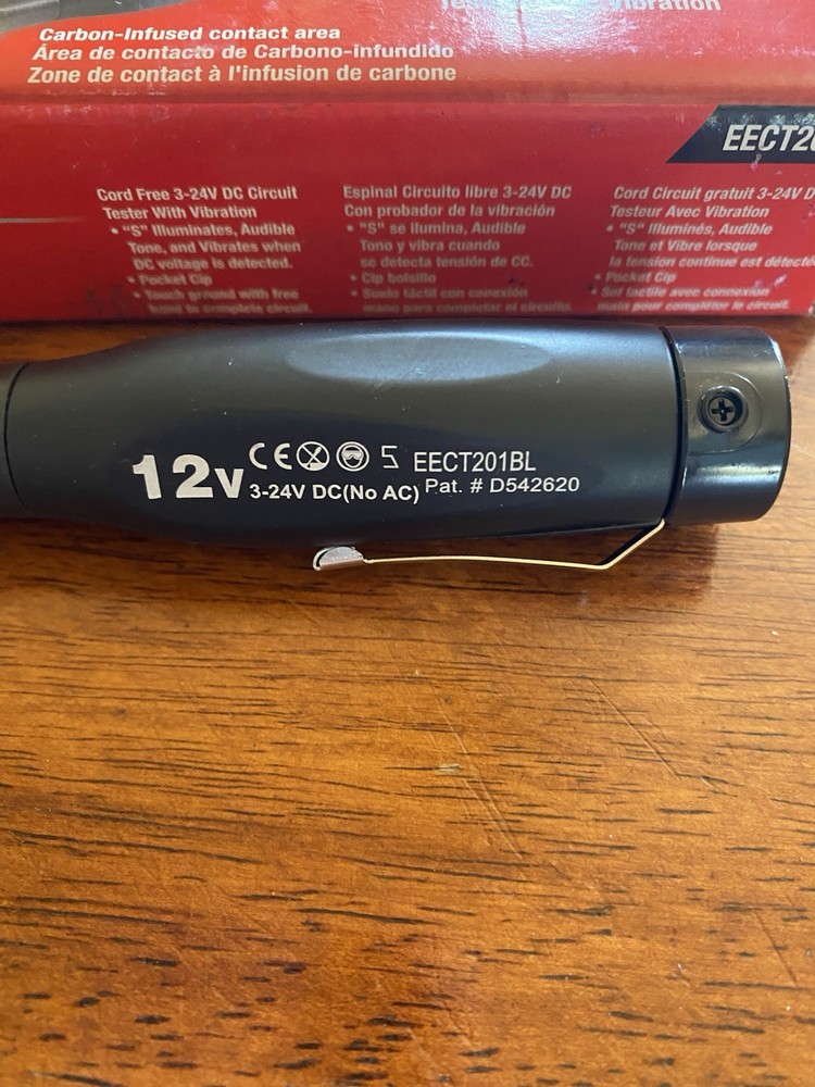 For Snap-on EECT201BL 3-24 V DC Cord-Free Circuit Tester Vibrating LED & Beeping