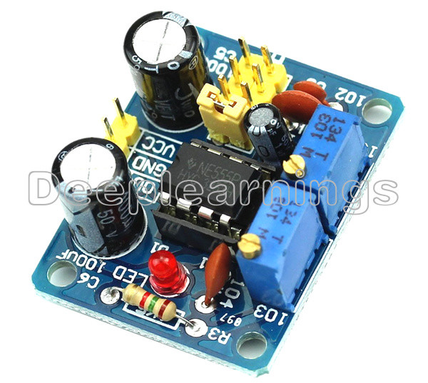 NE555 Duty Cycle and Frequency Adjustable Square Wave Module DIY Kit