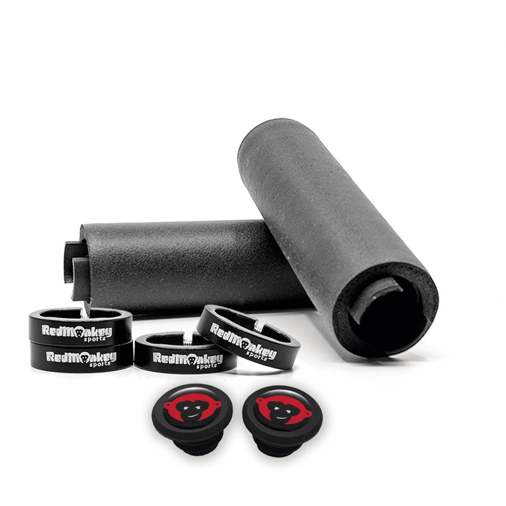 RedMonkey Sports klampz lock-on silicone grips - Black Only