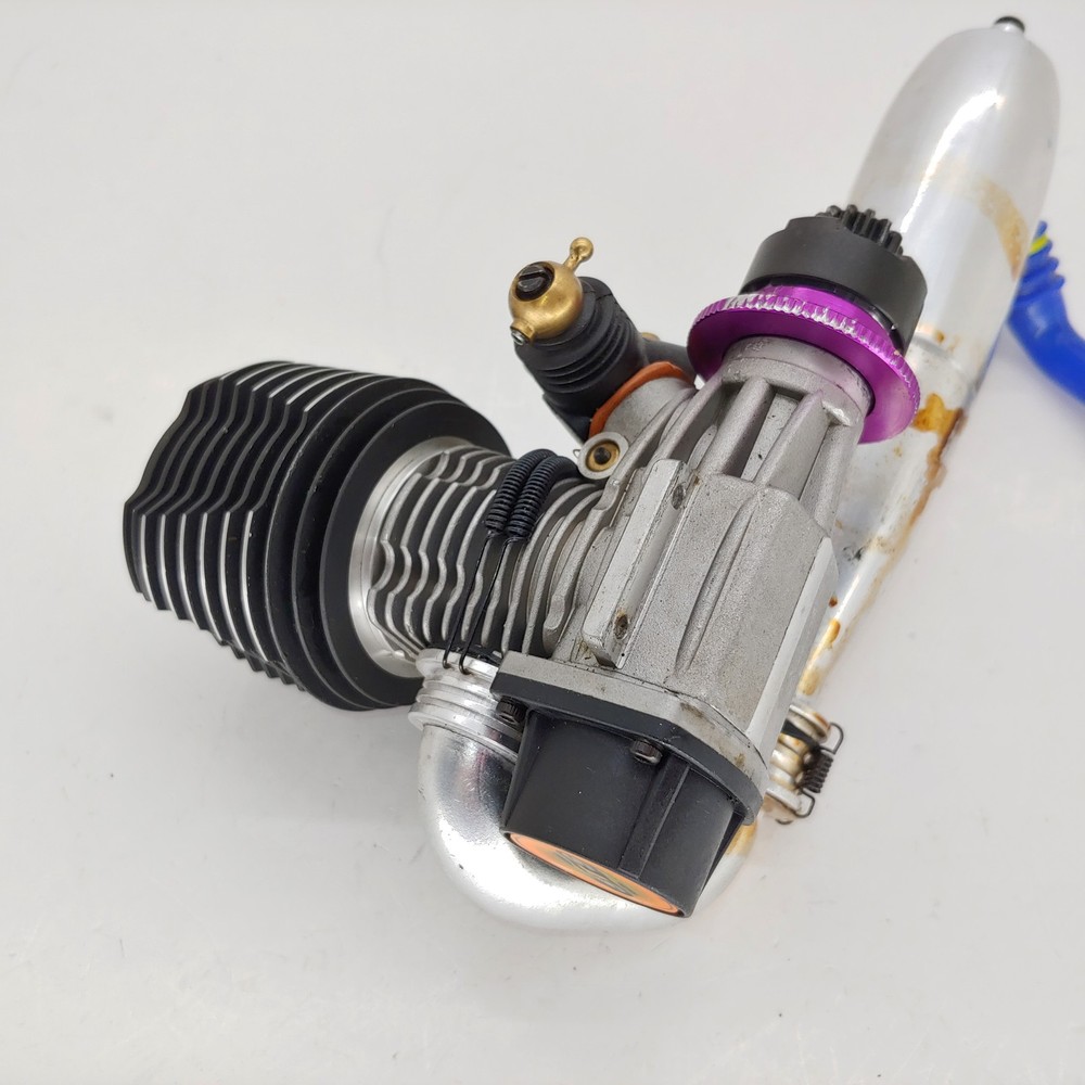 RARE STS D30M HPI Savage Nitro Engine Complete w/ Pull-Start & 0702 Exhaust Pipe