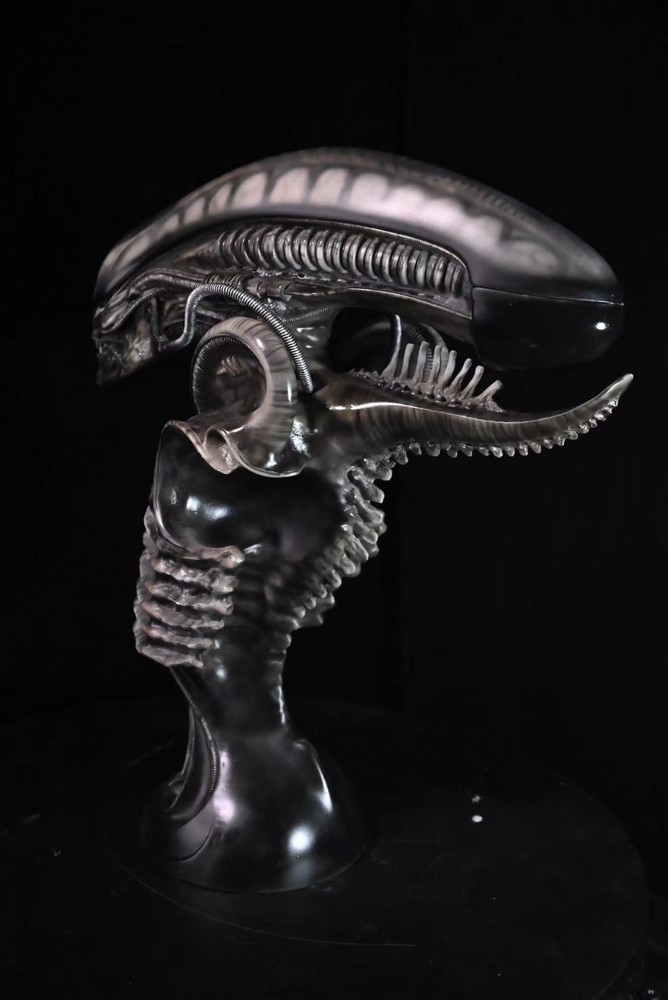 Alien Bust, 1:3 Scale, 14 in tall, resin material, custom-made