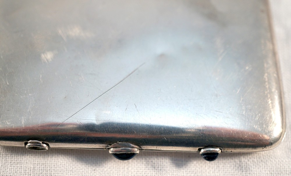 Sterling Silver Chatelaine / Compact Gilding inside Wightman & Hough 1856-1920's