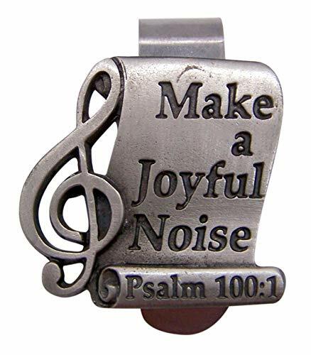 Musical Note, Make Joyful Noise Psalm 100:1 Visor Clip