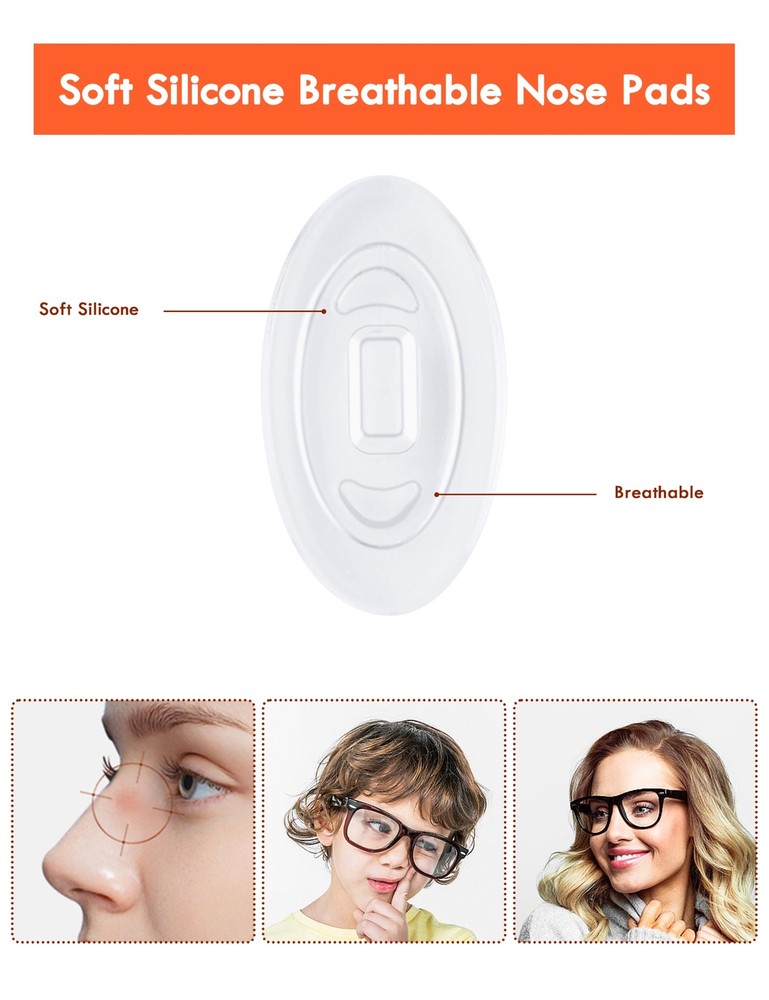 Silicone Replacement Crystal Clear Nose Piece For-Oakley Socket 5.0/ Socket 5.5