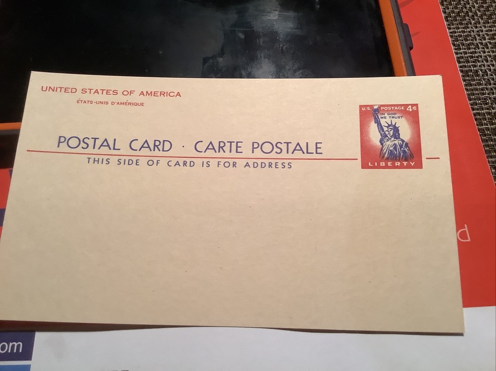 US SCOTT UX45 - POSTAL CARD - Mint