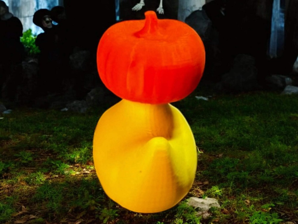 Jack-O-Lantern Duck - Fun Halloween Decor
