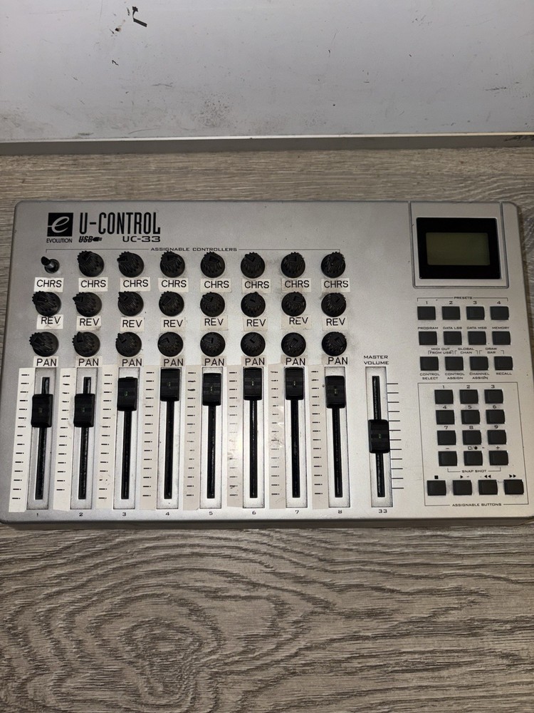 Evolution UC-33 USB MIDI Controller – Fully Working – No Power Supply