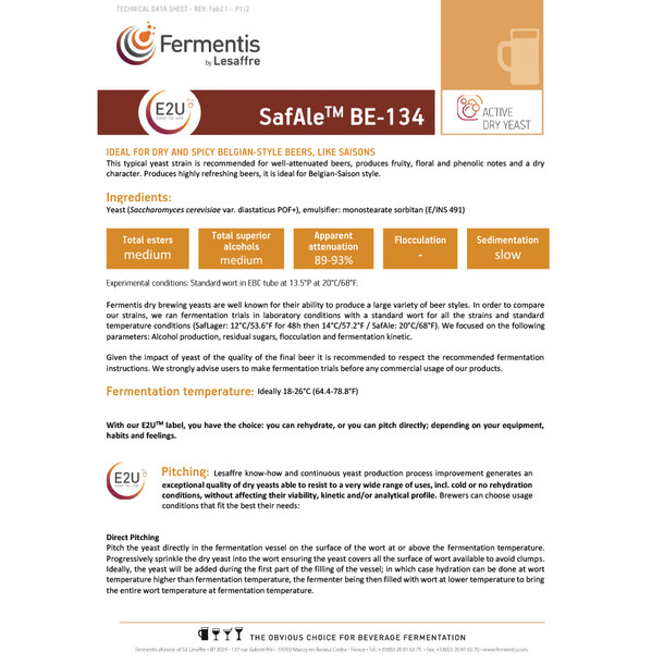 Fermentis Safale BE-134