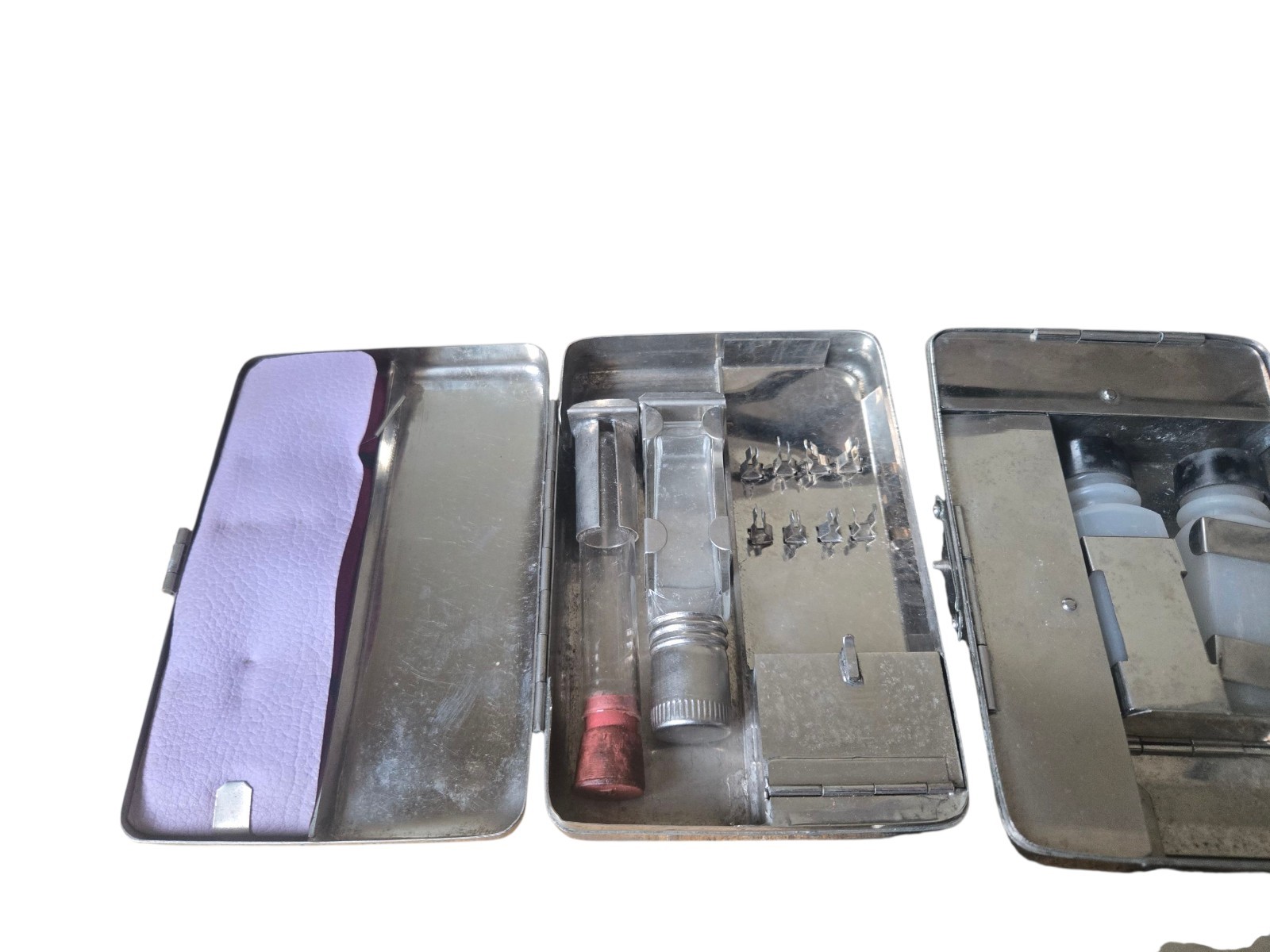 Antique Japanese Medical Apothecary Display Stand Tools Syringe