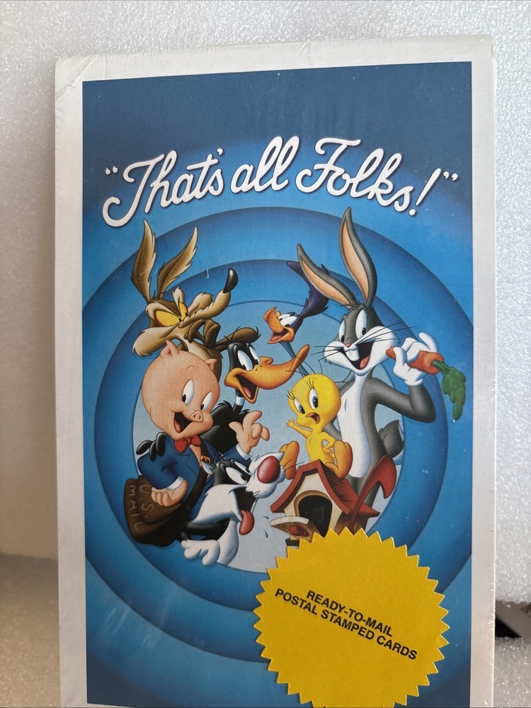 That's all Folks Postal Cards Set SEALED