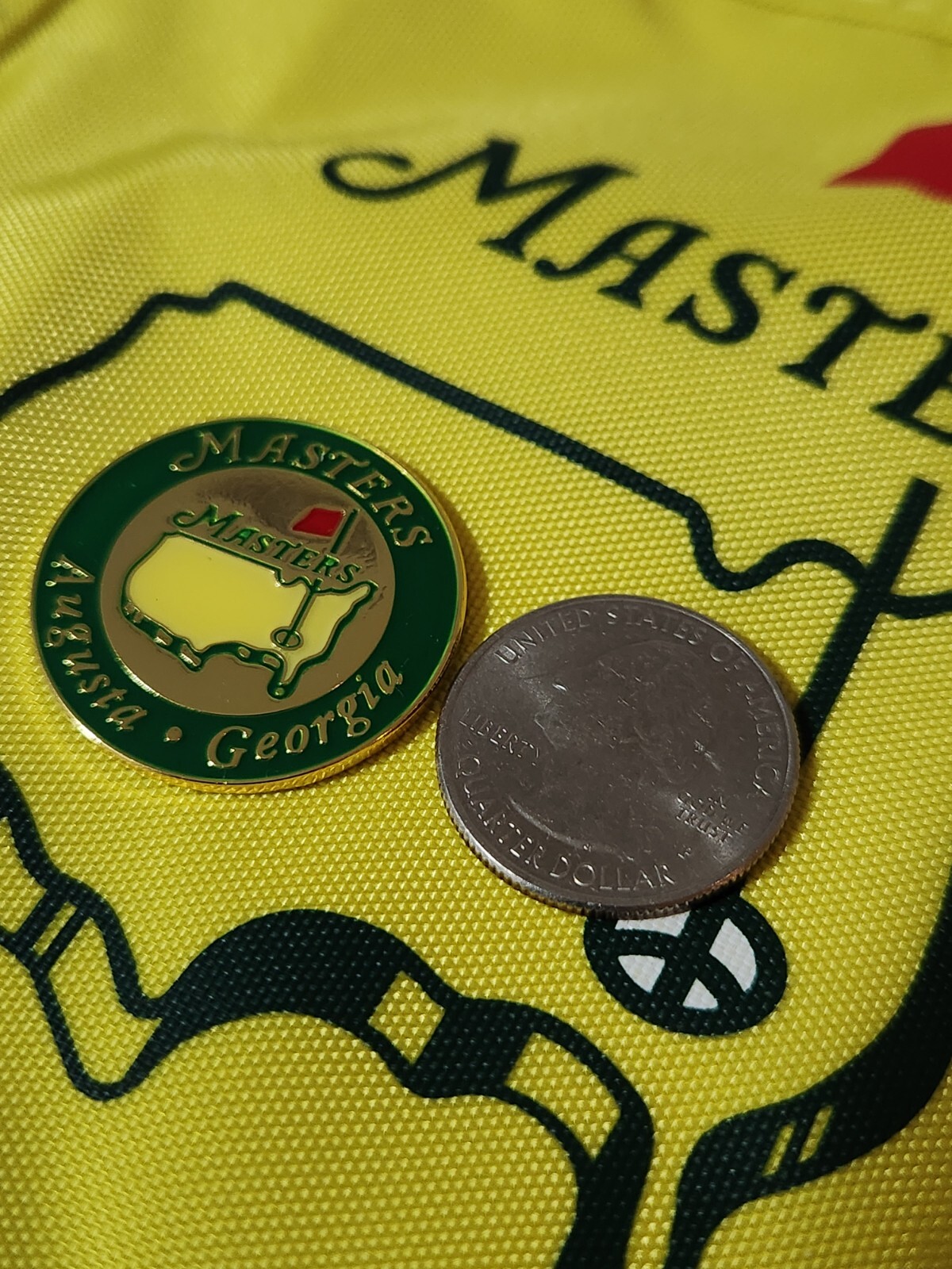 Masters- Augusta National Golf Ball Marker- Jumbo Size -Highest Quality !!