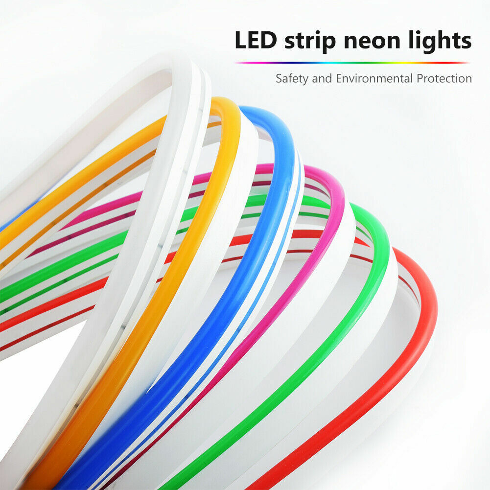 12V Flexible LED Strip Waterproof Sign Neon Lights Silicone Tube 1M 5M or 50M