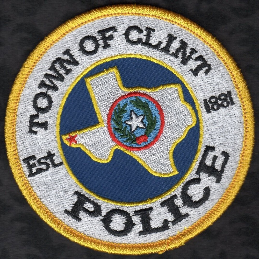 Clint Texas Police Shoulder Patch
